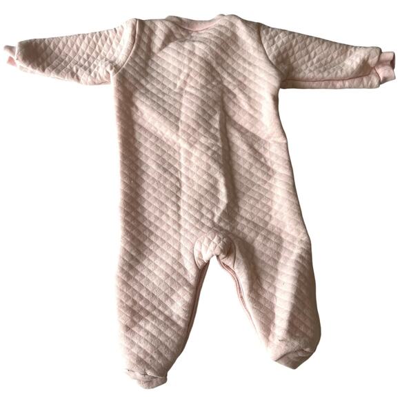 Chick Pea Sleepwear Baby 0-3 Month Pink Quilted Llama Love Soft Girl Winter Fall - Picture 2 of 4